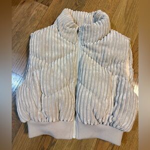 Corduroy cropped vest